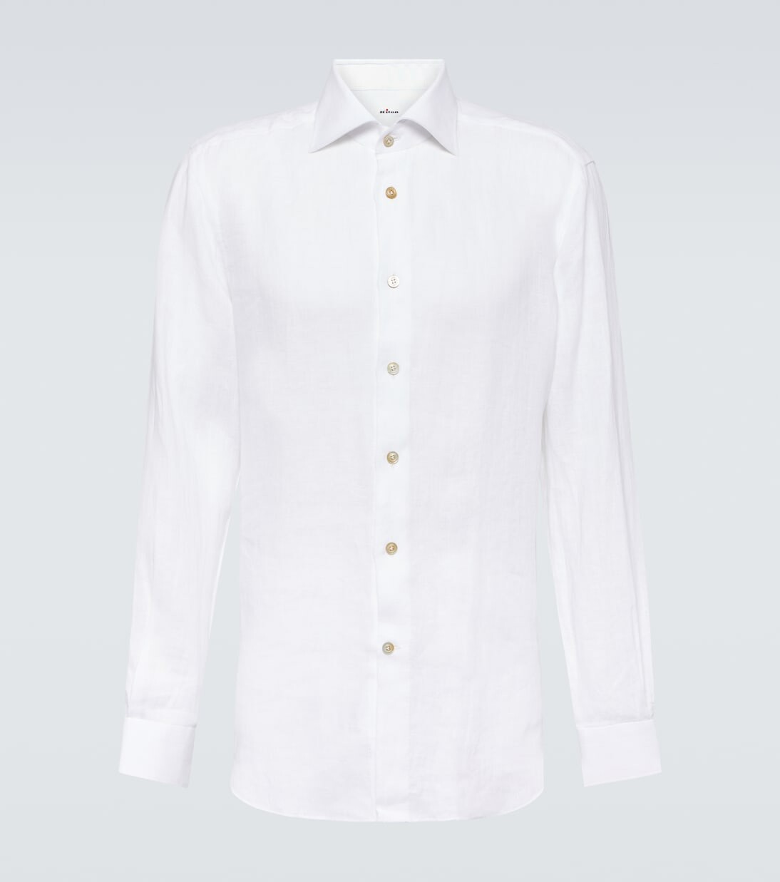 

Льняная рубашка Kiton, белый