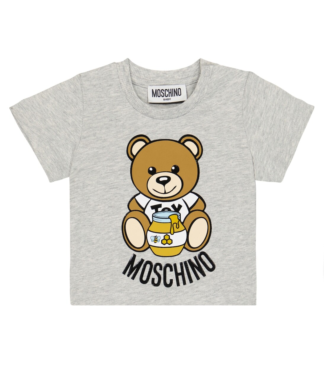 

Футболка из джерси с детским принтом Moschino Kids, белый