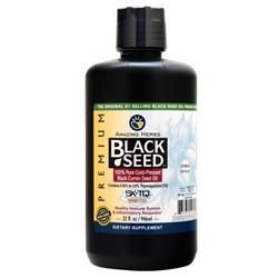 Amazing Herbs Масло черного тмина премиум-класса 32 жидких унции масло черного тмина bio nutrition премиум класса 237 мл