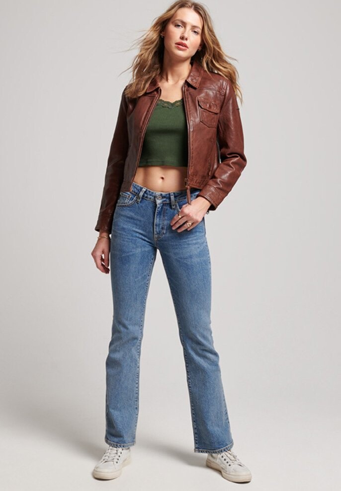 

Кожаная куртка Superdry, Коричневый