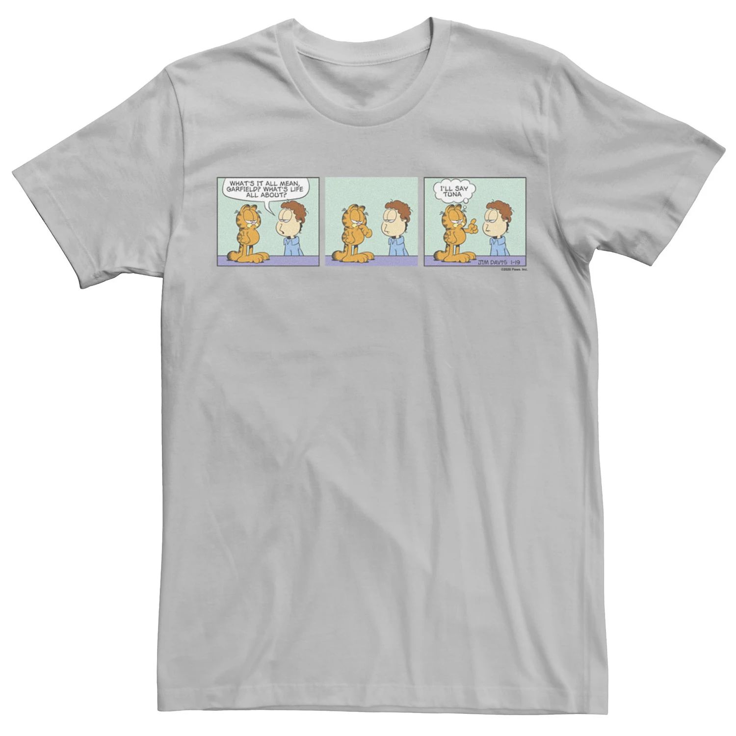Мужская футболка с изображением комиксов Garfield Tuna Food Licensed Character