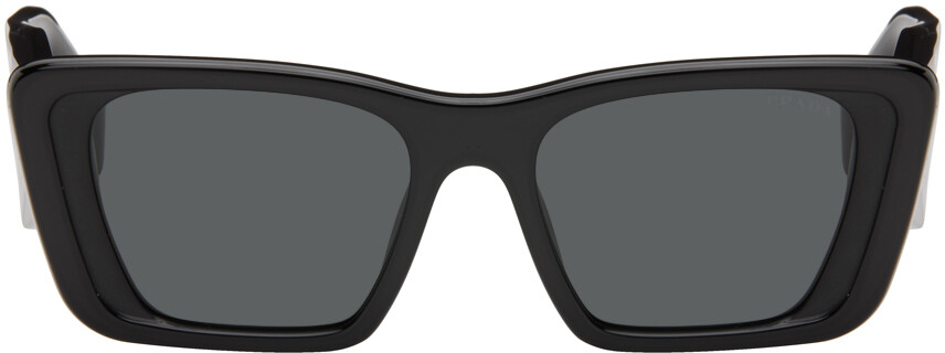 

Черные солнцезащитные очки «кошачий глаз» Prada Eyewear