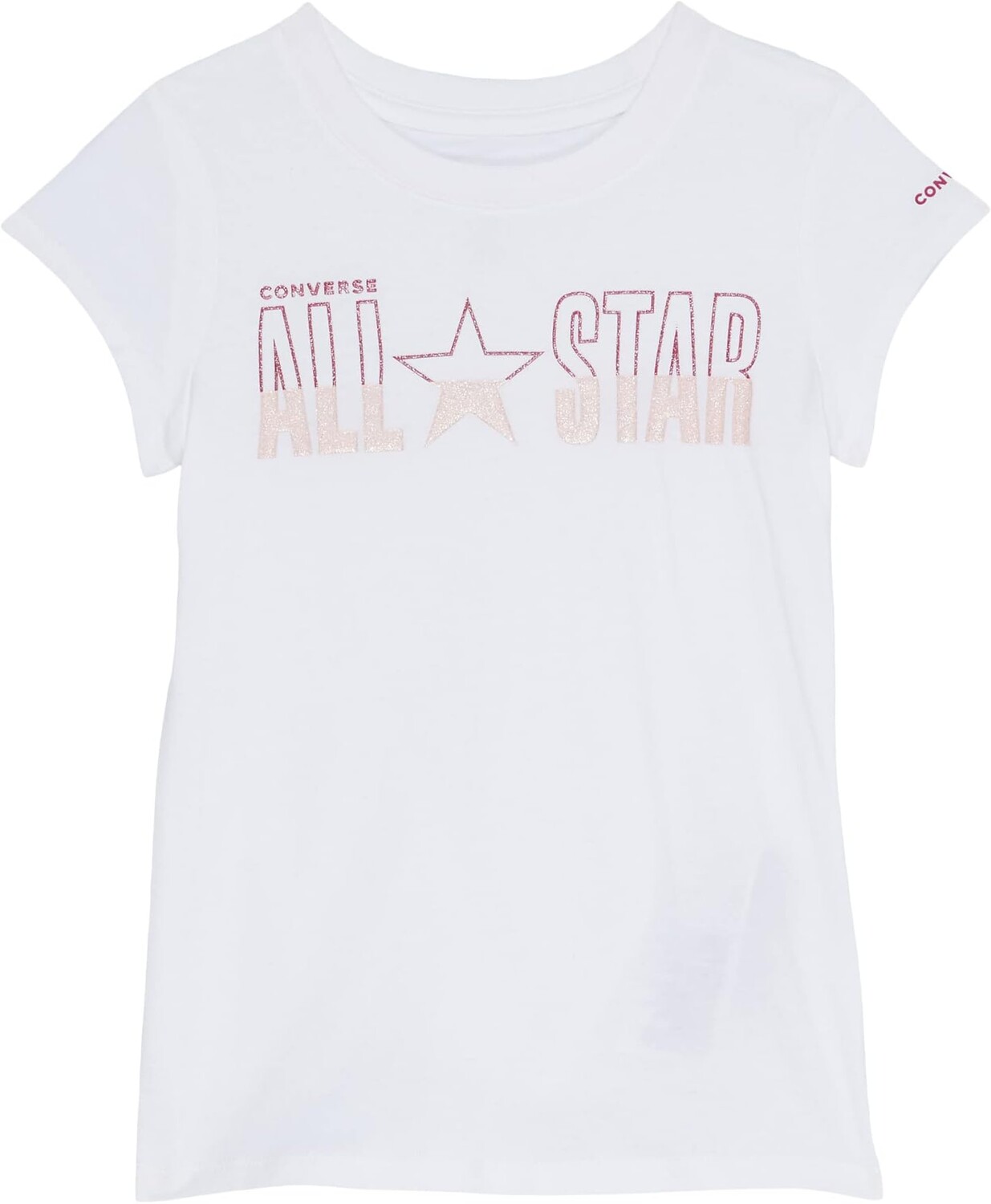 

Футболка Converse Self Fold-Over Knit Top, белый