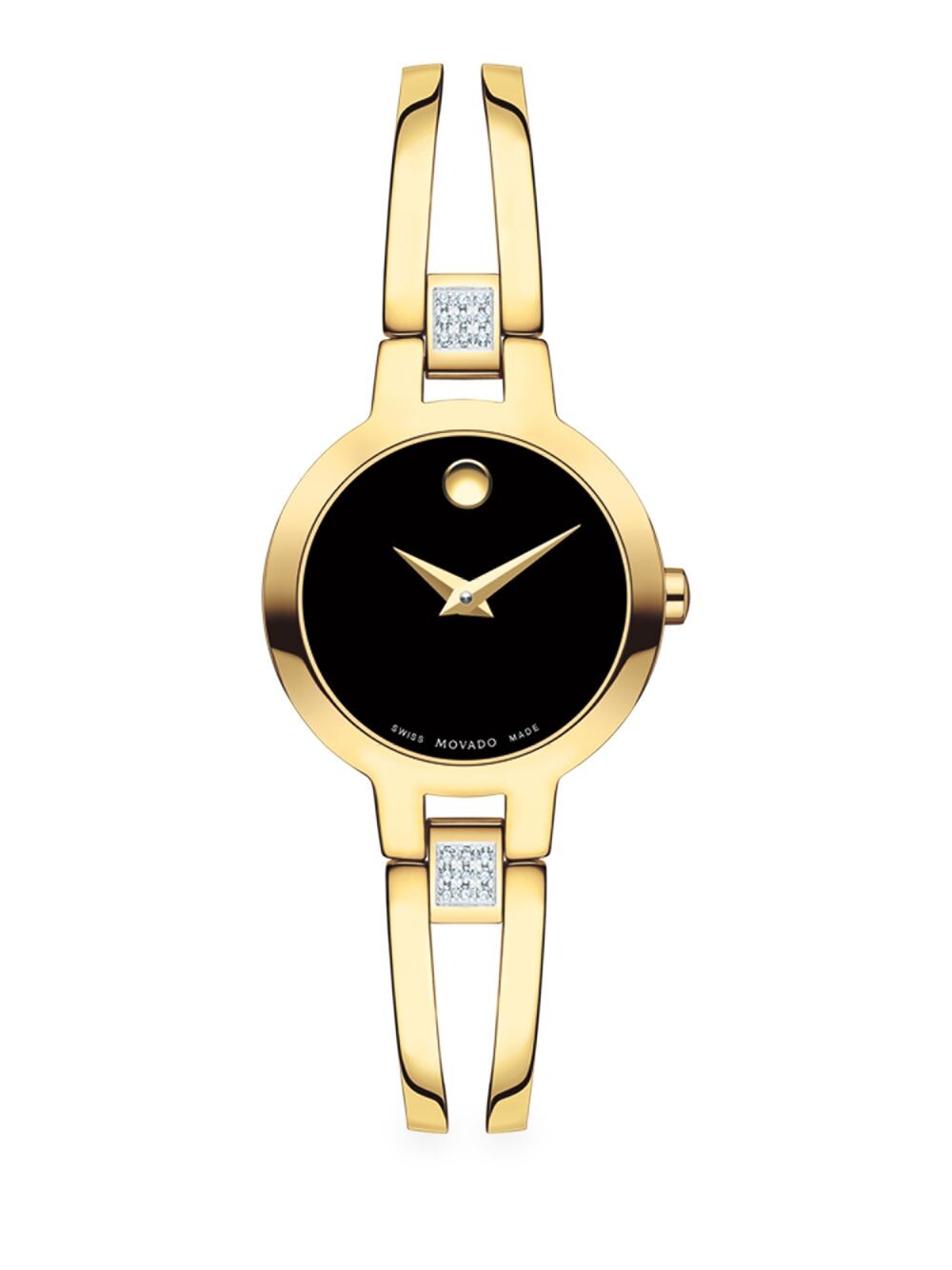 

Часы-браслет Amorosa Bangle с золотыми тонами и бриллиантами Movado, золотой