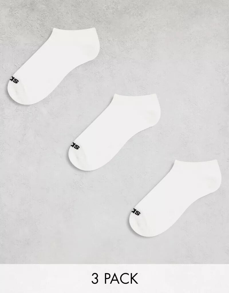 

Комплект из трех белых носков-неявок adidas Originals