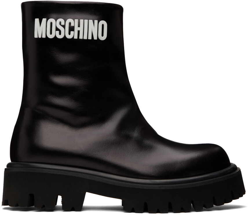 

Черные ботильоны Moschino Gummy, Черный