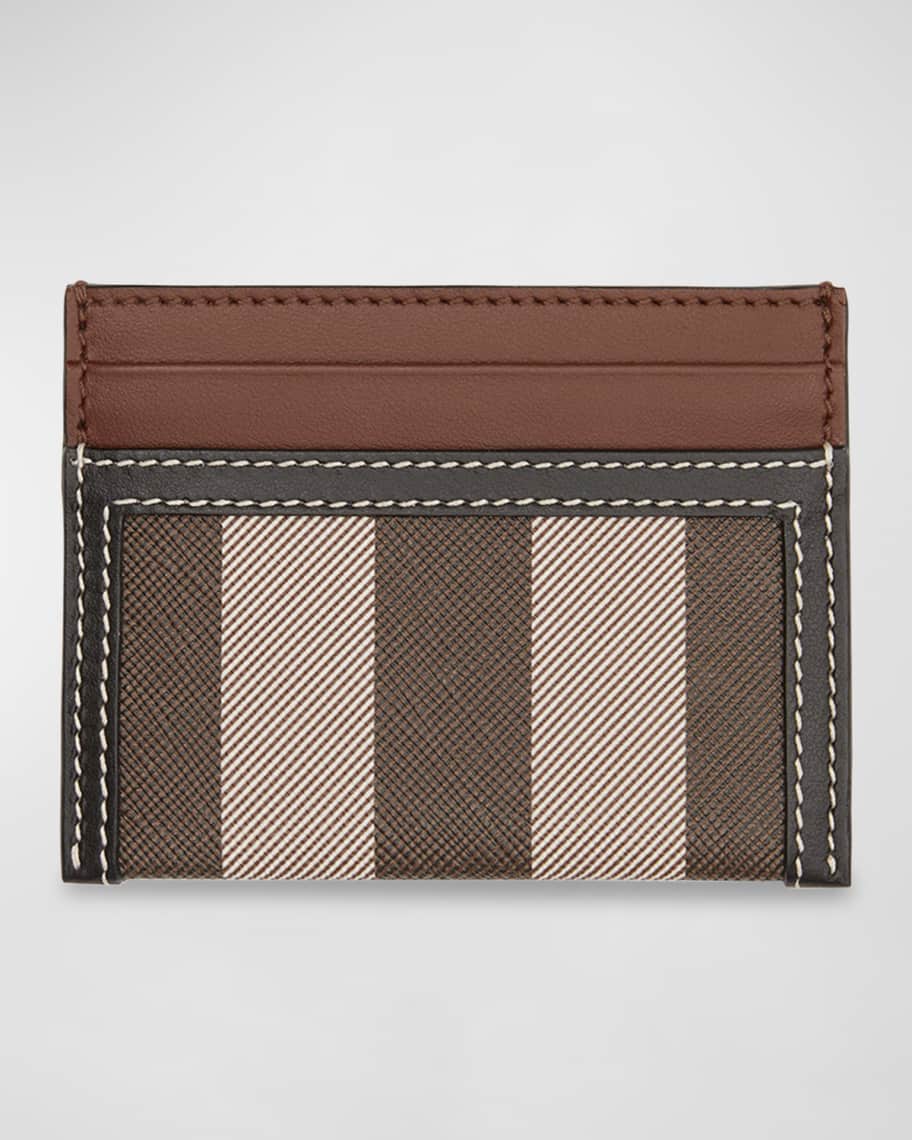 

Сумка для карт Sandon Check из парусины и кожи Burberry