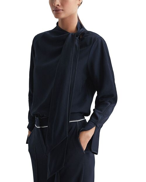 

Ореховая блузка REISS, цвет Blue