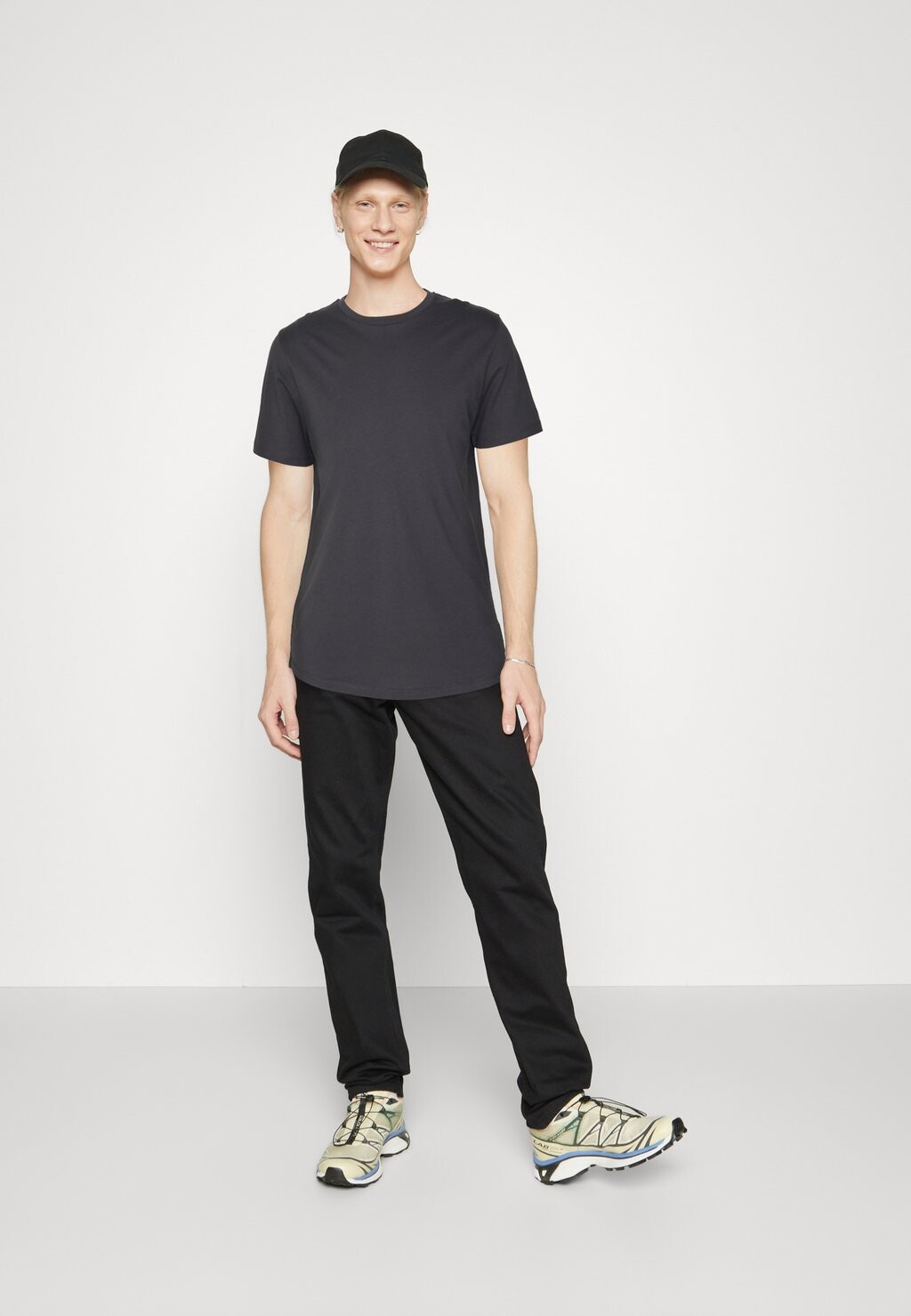 

Футболка с принтом Jcoboro Tee Crew Neck 7 Pack Jack & Jones, цвет asphalt