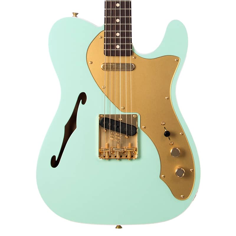 электрогитара fender custom shop 1962 hot shot telecaster chicago special deluxe closet classic sahara taupe masterbuilt by levi perry Электрогитара Fender Custom Shop MVP 1960 Thinline Telecaster Custom Deluxe Closet Classic - Surf Green w/Olympic White Headstock - Masterbuilt Todd Krause - Dealer Select Master Vintage Player Series!