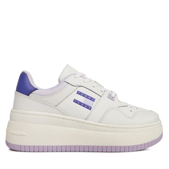 

Кроссовки Tommy Hilfiger Tjw Retro Basket Flatform Ess EN0EN02506 Lavender Flower W06, фиолетовый/белый