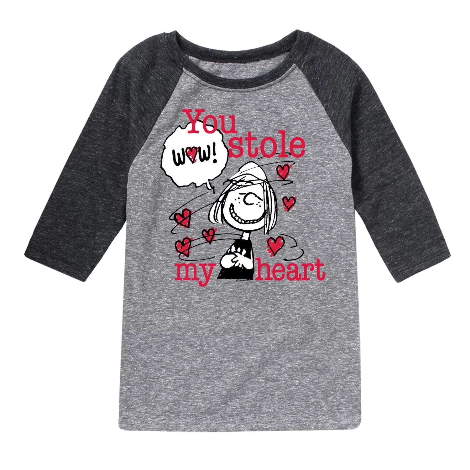 

Футболка реглан Peanuts Patty Stole Heart для мальчиков 8–20 лет Licensed Character