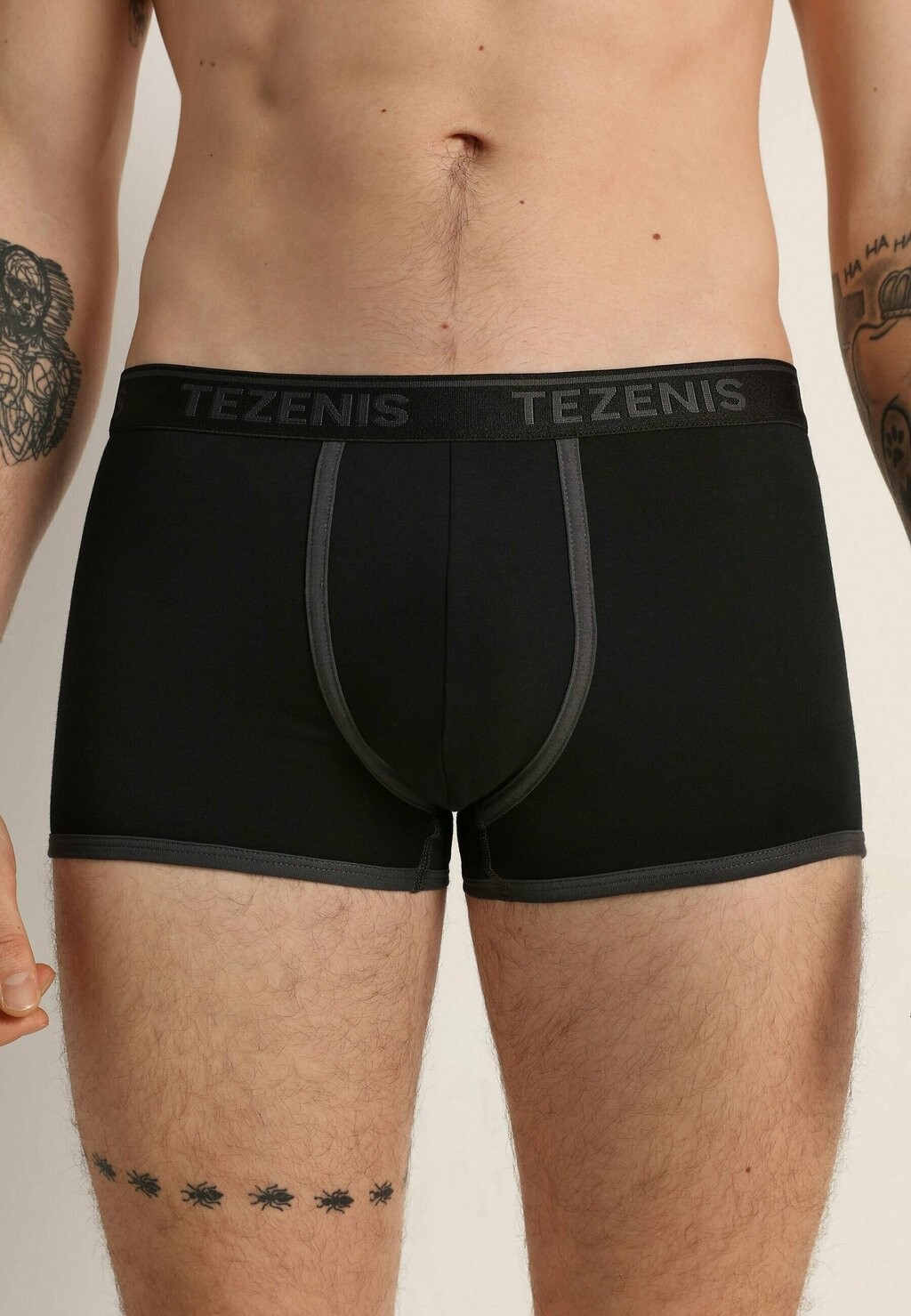 

Боксеры BORDI A CONTRASTO CON Tezenis, черный