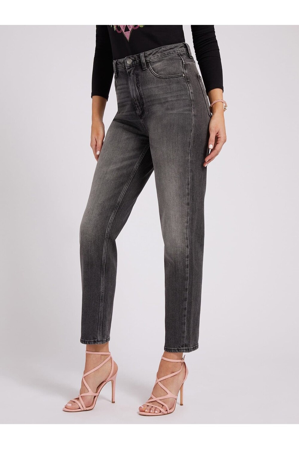

Женские джинсы свободного кроя Authenty Guess, серый
