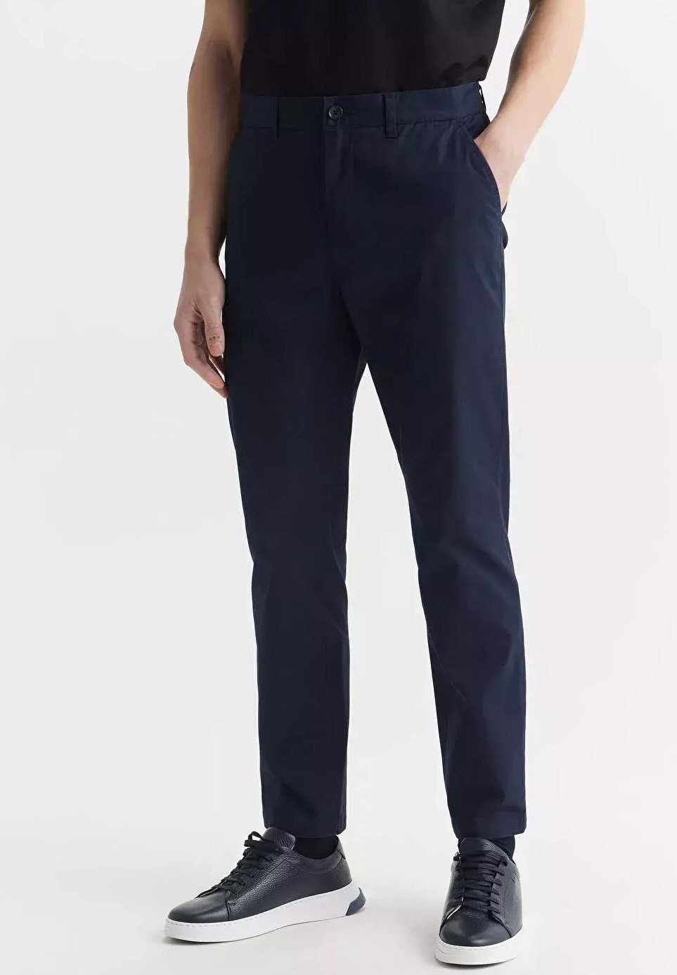 

Брюки из ткани SLIM FIT VISTULA, военно-морской