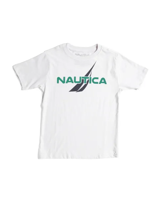 

Футболка с простым парусом и графическим рисунком Big Boys Nautica, белый