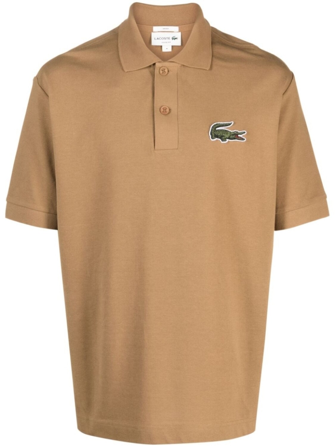 

Lacoste рубашка поло с короткими рукавами и нашивкой-логотипом, коричневый