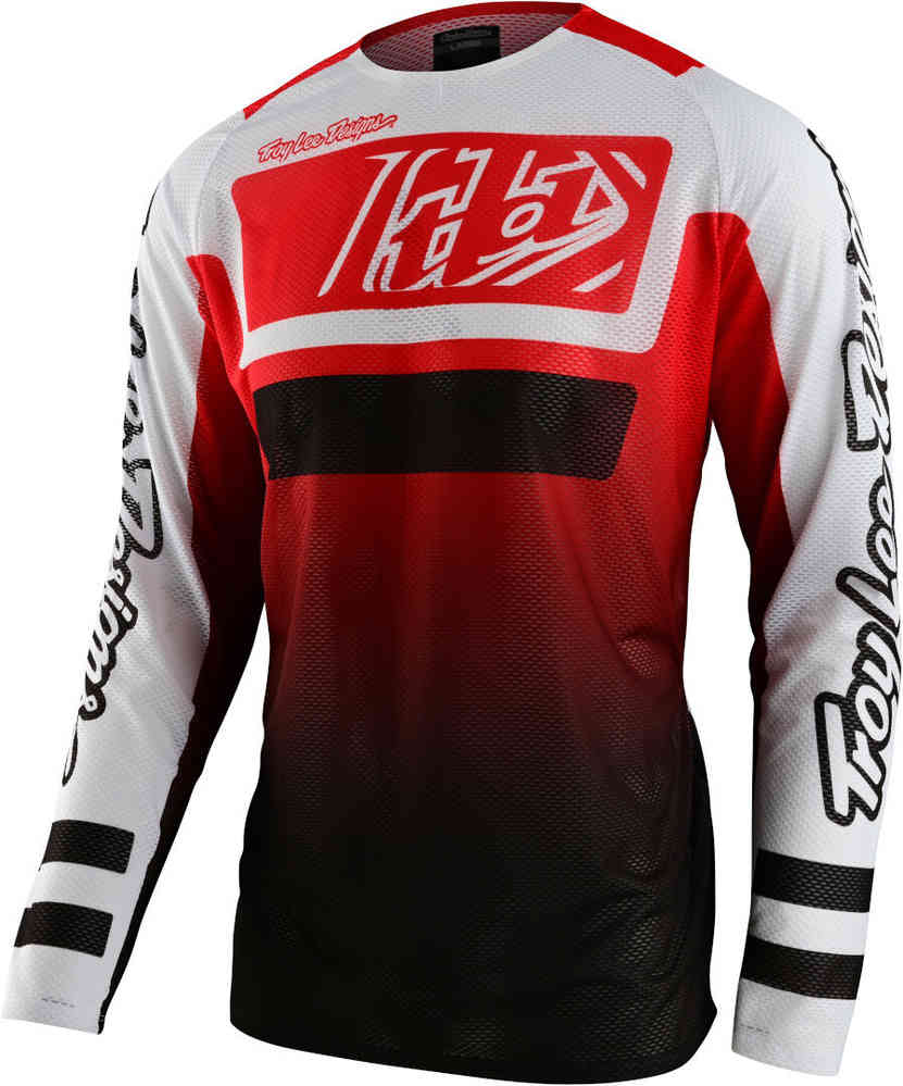 Джерси для мотокросса SE Pro Air Lanes Troy Lee Designs, красный/черный футболка troy lee designs skyline air channel велосипедная синяя