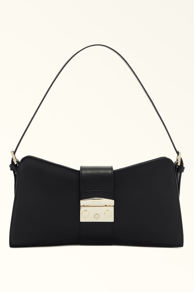 

Кожаная сумка Metropolis с логотипом Furla, черный