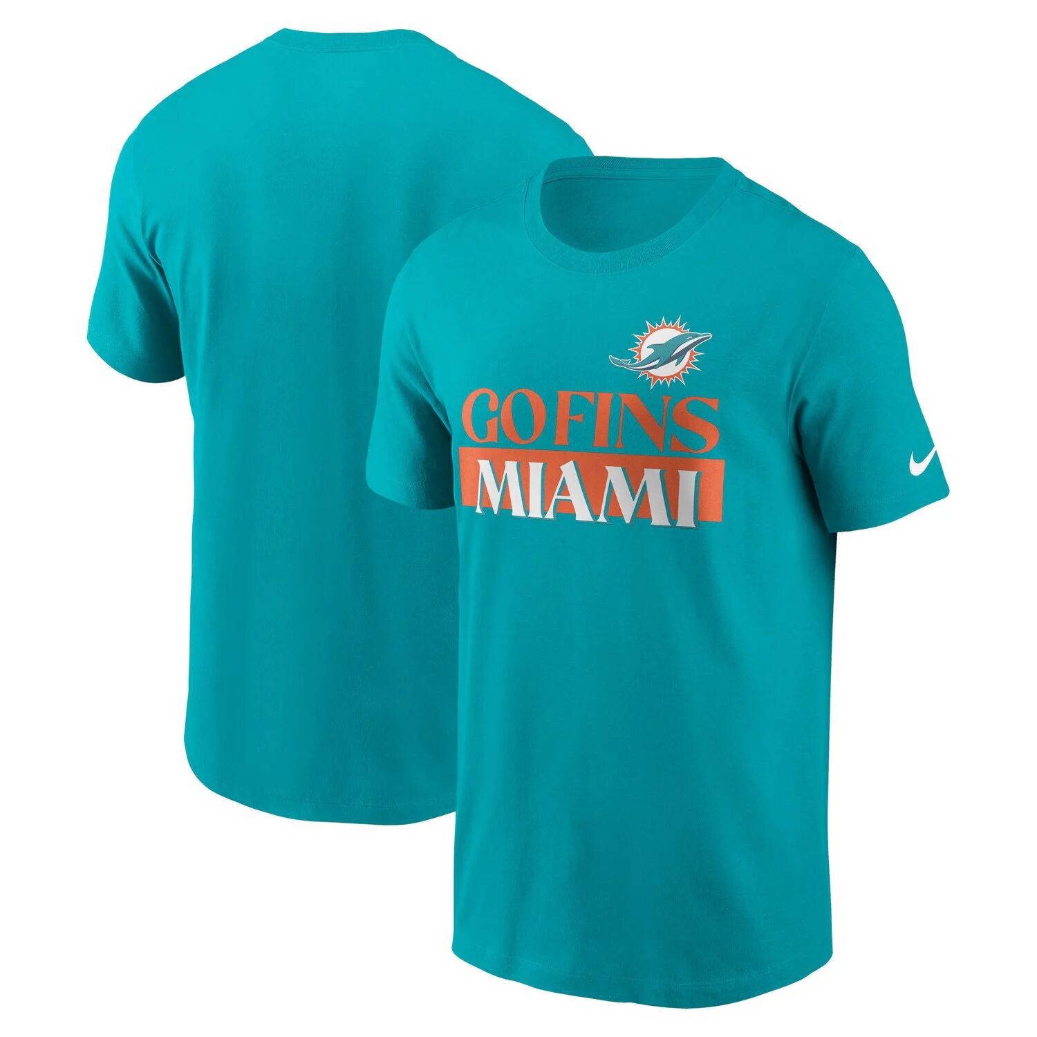 

Мужская футболка Aqua Miami Dolphins Local Essential Nike