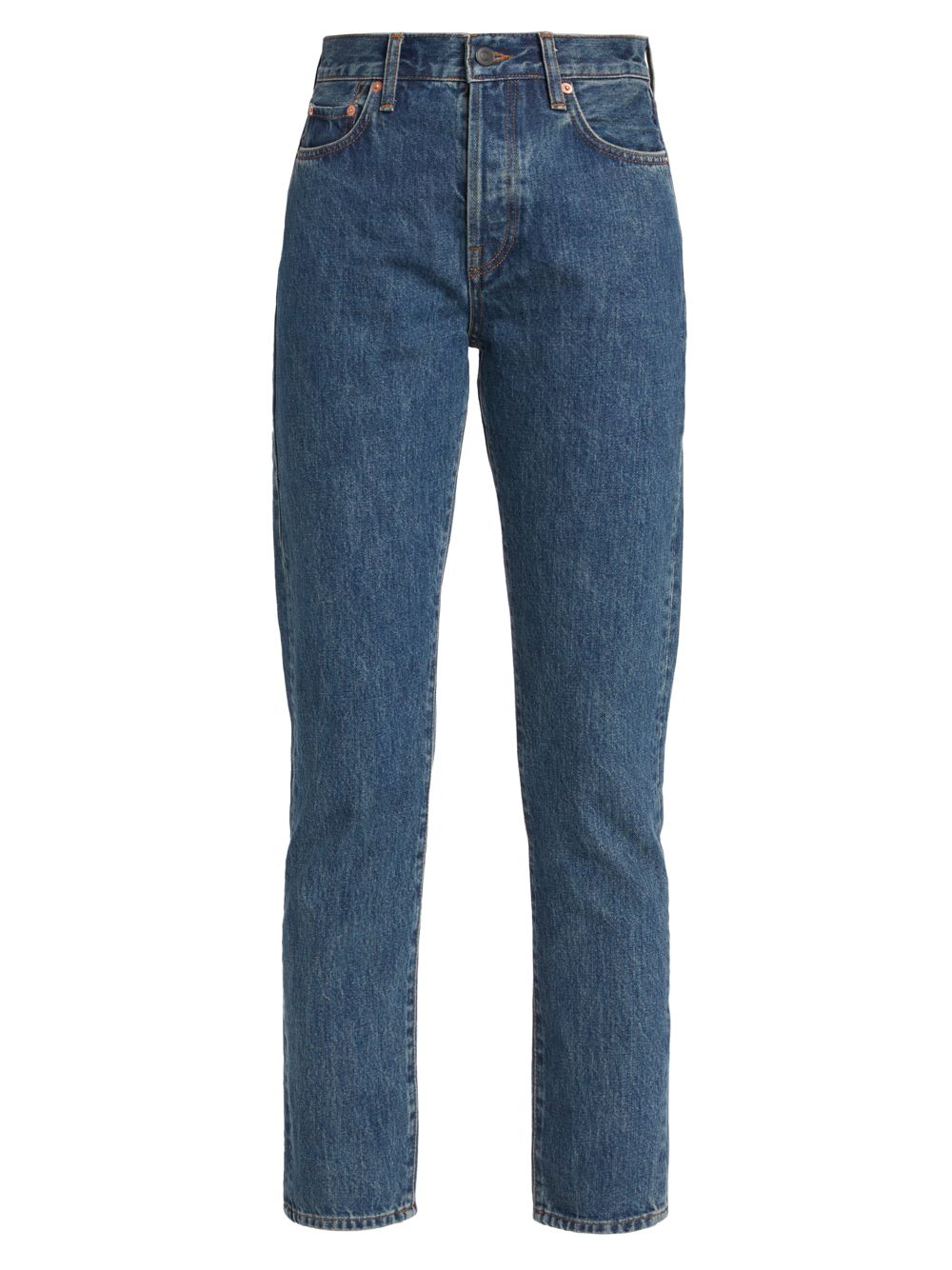 цена Узкие джинсы со средней посадкой WARDROBE.NYC, индиго