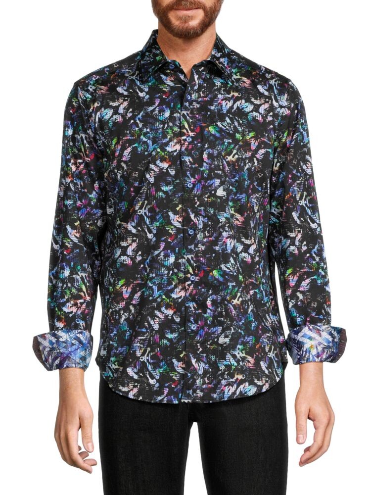

Рубашка Edmore классического кроя с абстрактным принтом Robert Graham, цвет Black Multi