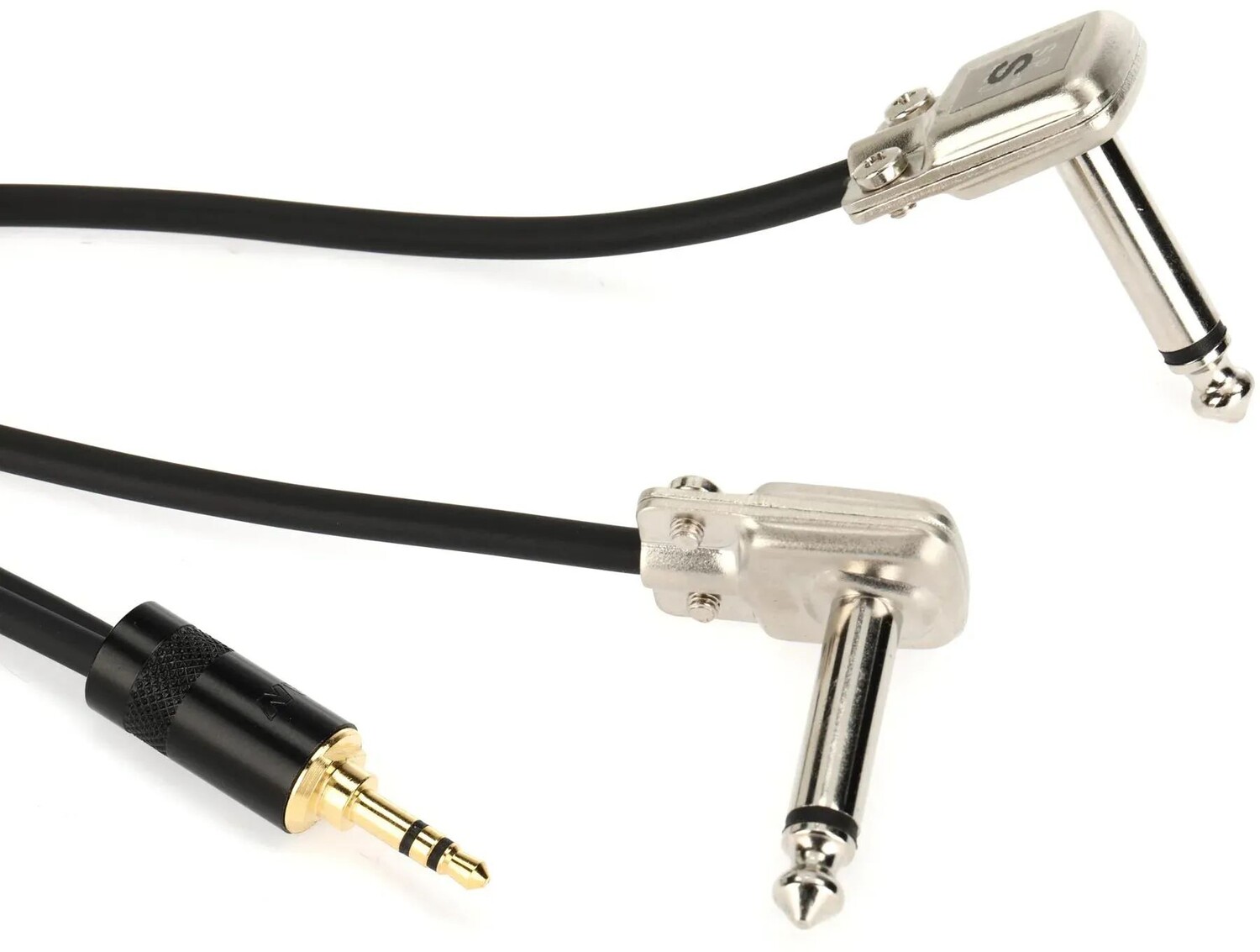

Vertex Effects VIC35-SRR-12 Кабель TRS 1 фут 1/8 дюйма — двойной TS 1/4 дюйма