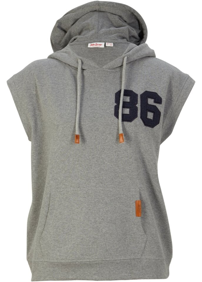 

Толстовка без рукавов с капюшоном John Baner Jeanswear, серый