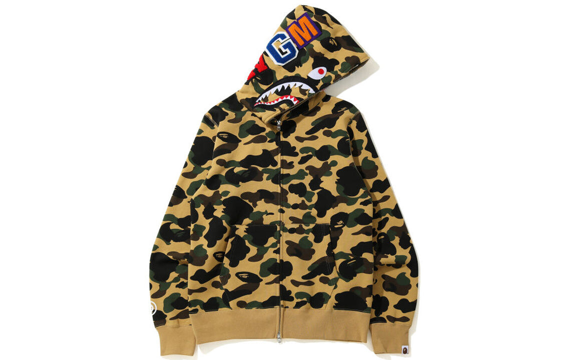 

Худи Bape 1st Camo Shark с принтом, черный / зеленый / песочный