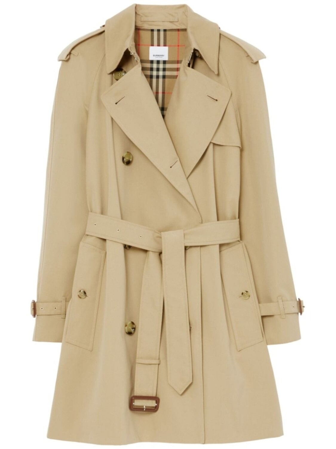 

Габардиновый тренч Burberry, бежевый