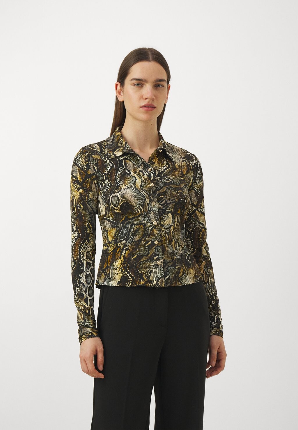 

Рубашка Just Cavalli SLIM, цвет honey mustard