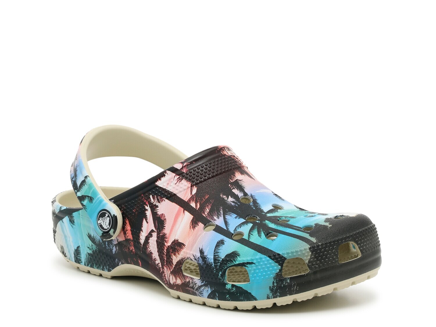 

Сабо Crocs Classic Retro Resort, черный/розовый/синий