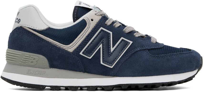 

Темно-синие кроссовки 574 Core New Balance, цвет Navy/White