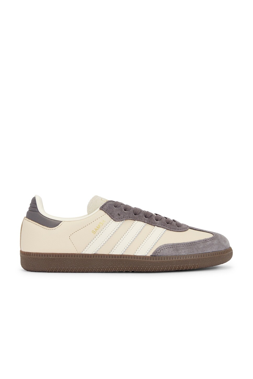 

Кроссовки женские Samba OG Adidas Originals, цвет Crystal Sand, Cream White, & Charcoal