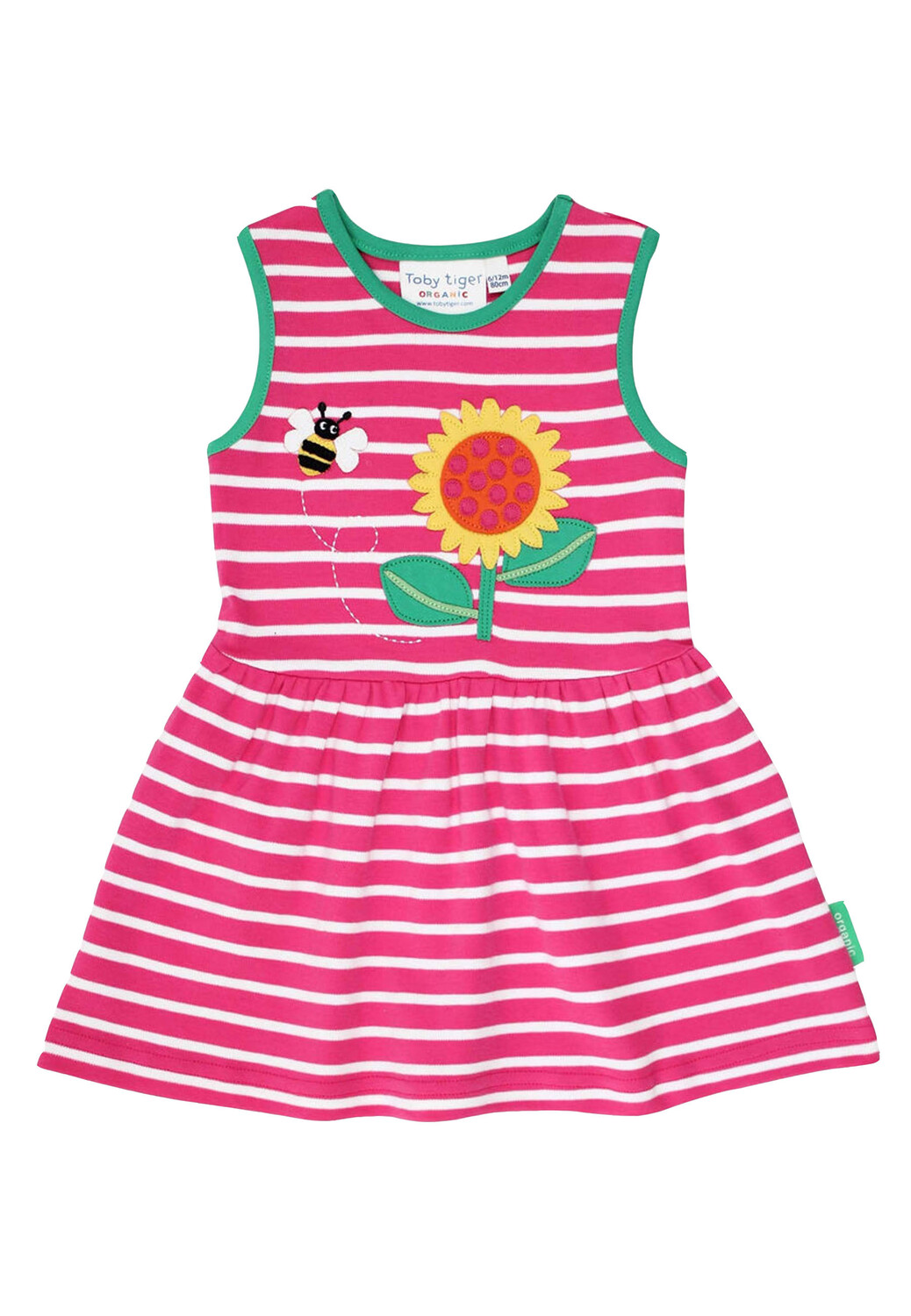 

Платье Toby Tiger Träger mit Sonnenblumen Applikation, розовый