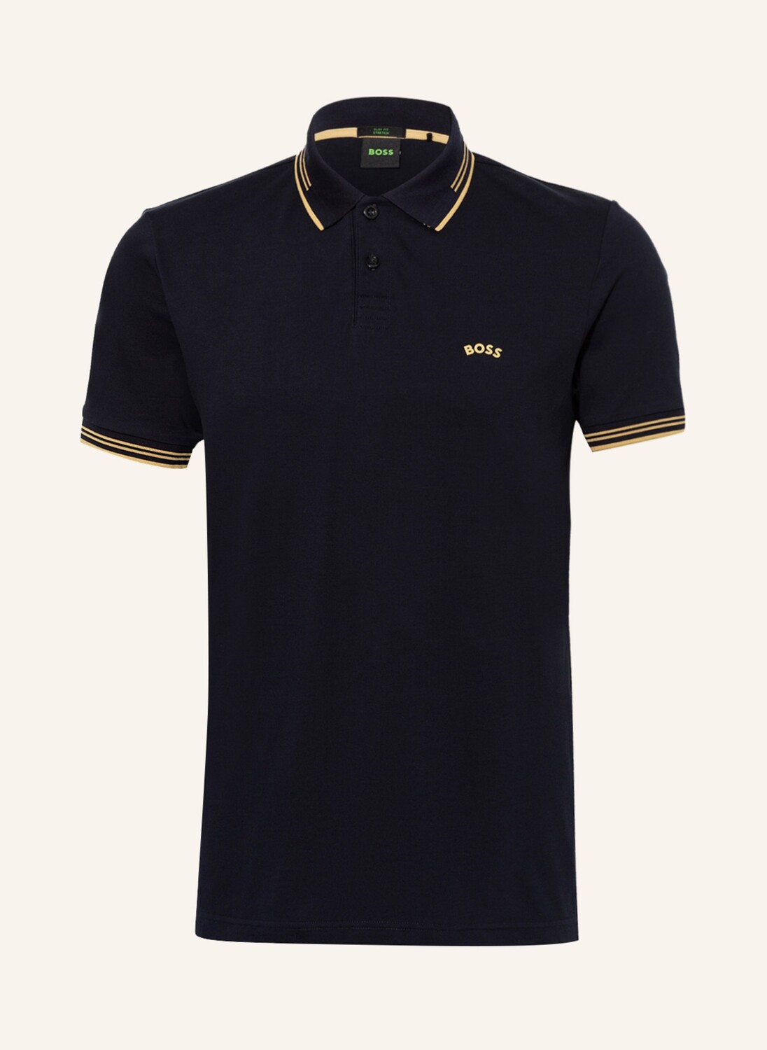 

Рубашка поло BOSS Piqué PAUL Slim Fit, темно-синий