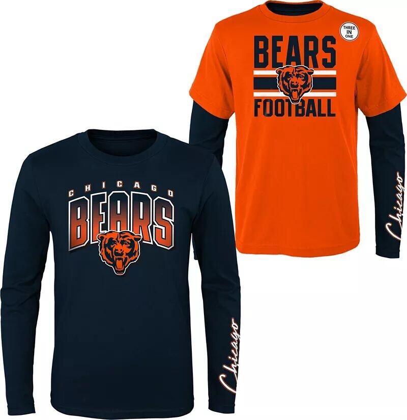 

Nfl Team Apparel Футболка 3-в-1 для мальчиков Chicago Bears, любимая фанатами