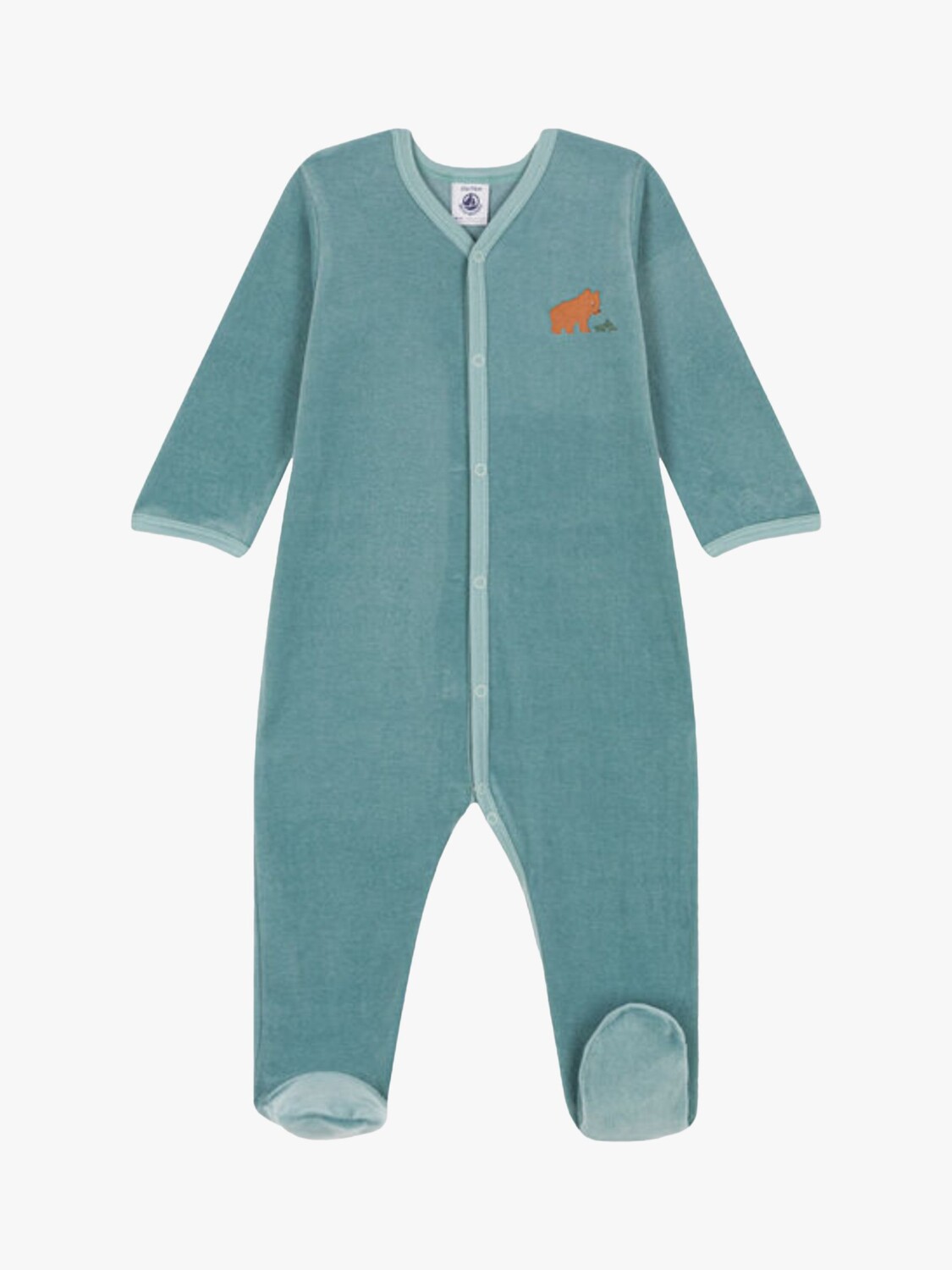 

Велюровый комбинезон Baby Bear Petit Bateau, брют