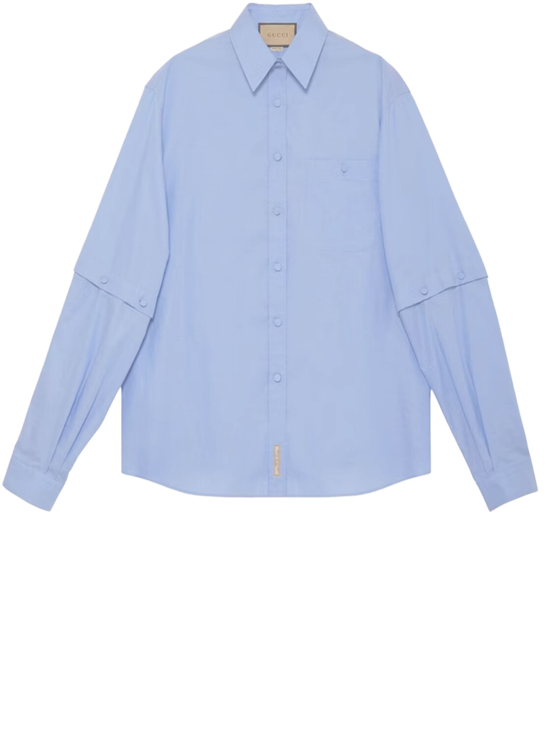 

Рубашка Gucci Detachable sleeves, синий