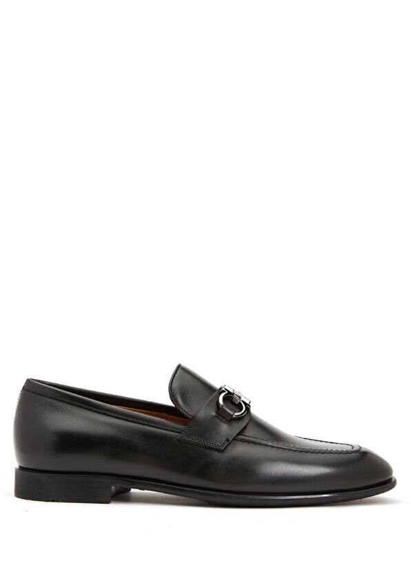 

Черные мужские кожаные лоферы с логотипом Ferragamo