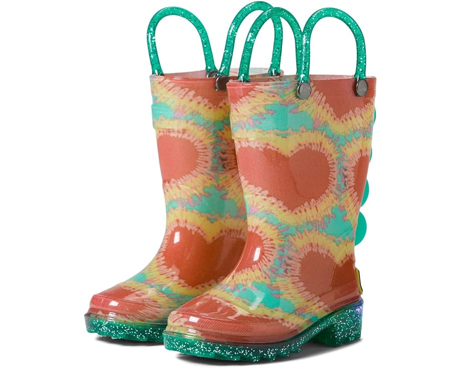 Ботинки Western Chief Lighted Rain Boots, цвет Tie-Dye Hearts