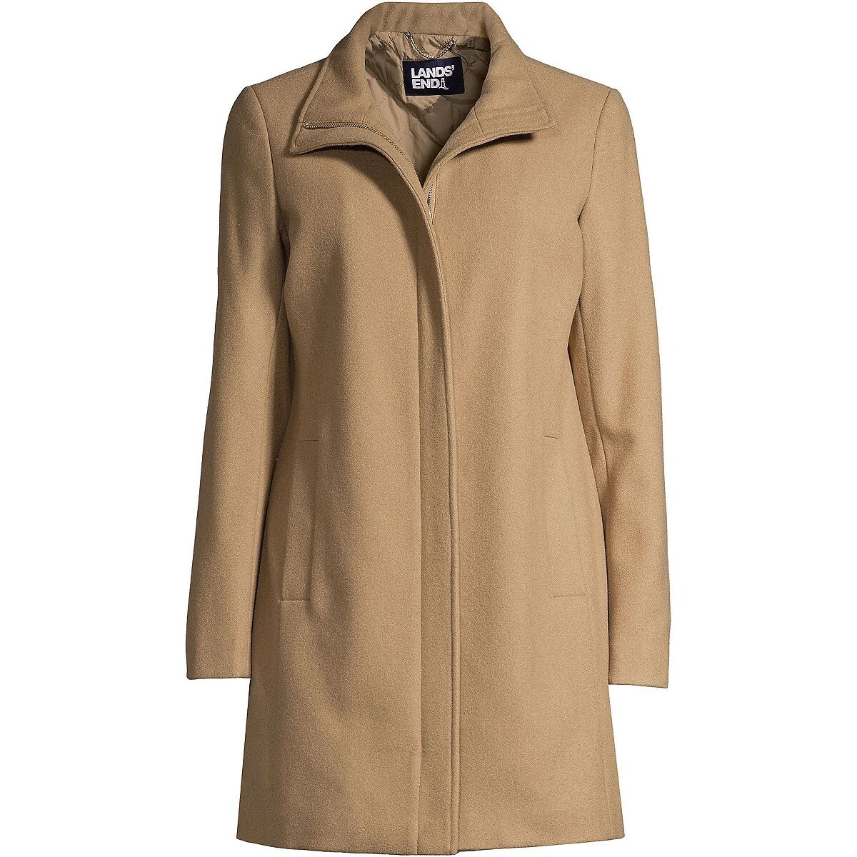 

Женское утепленное шерстяное пальто Lands' End