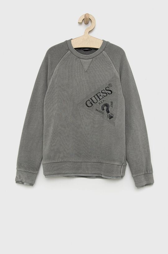 

Детская хлопковая толстовка Guess, серый