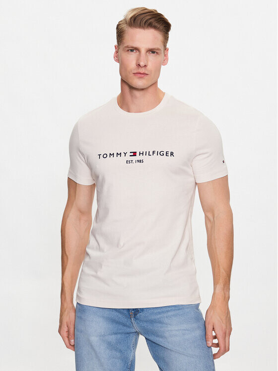 

Футболка узкого кроя Tommy Hilfiger, экрю