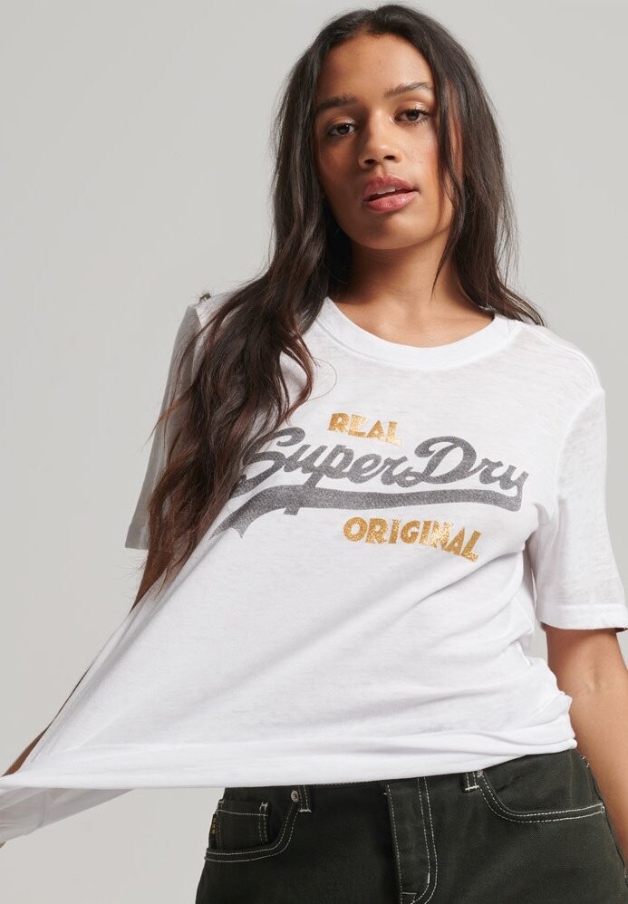 

Футболка с принтом Superdry, Серый