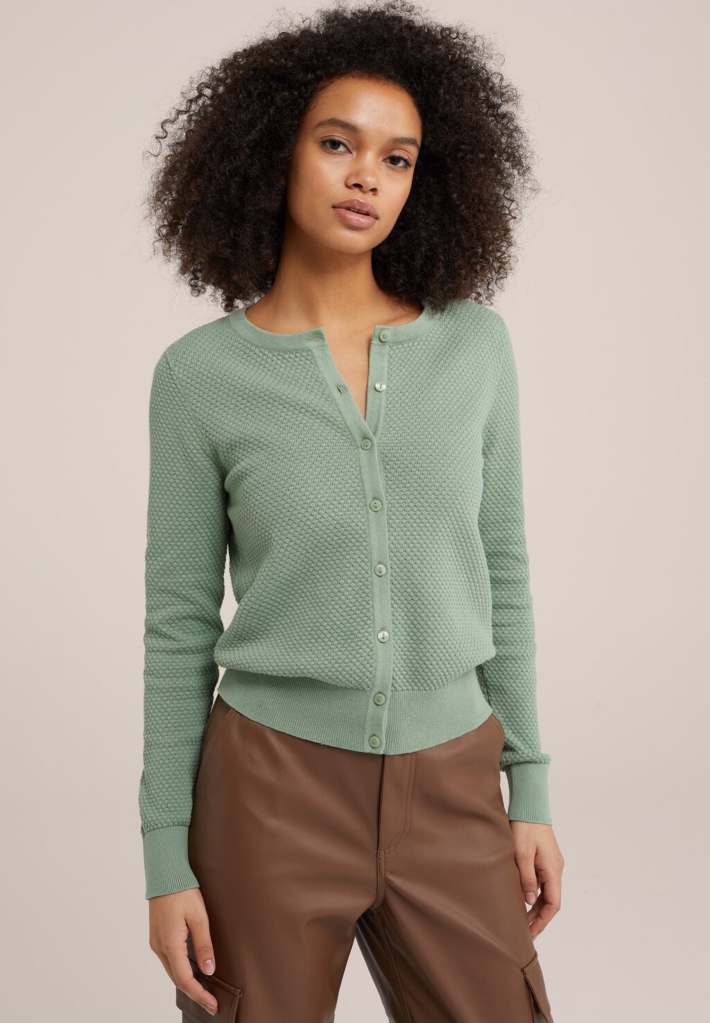 

Кардиган WE Fashion, зеленый