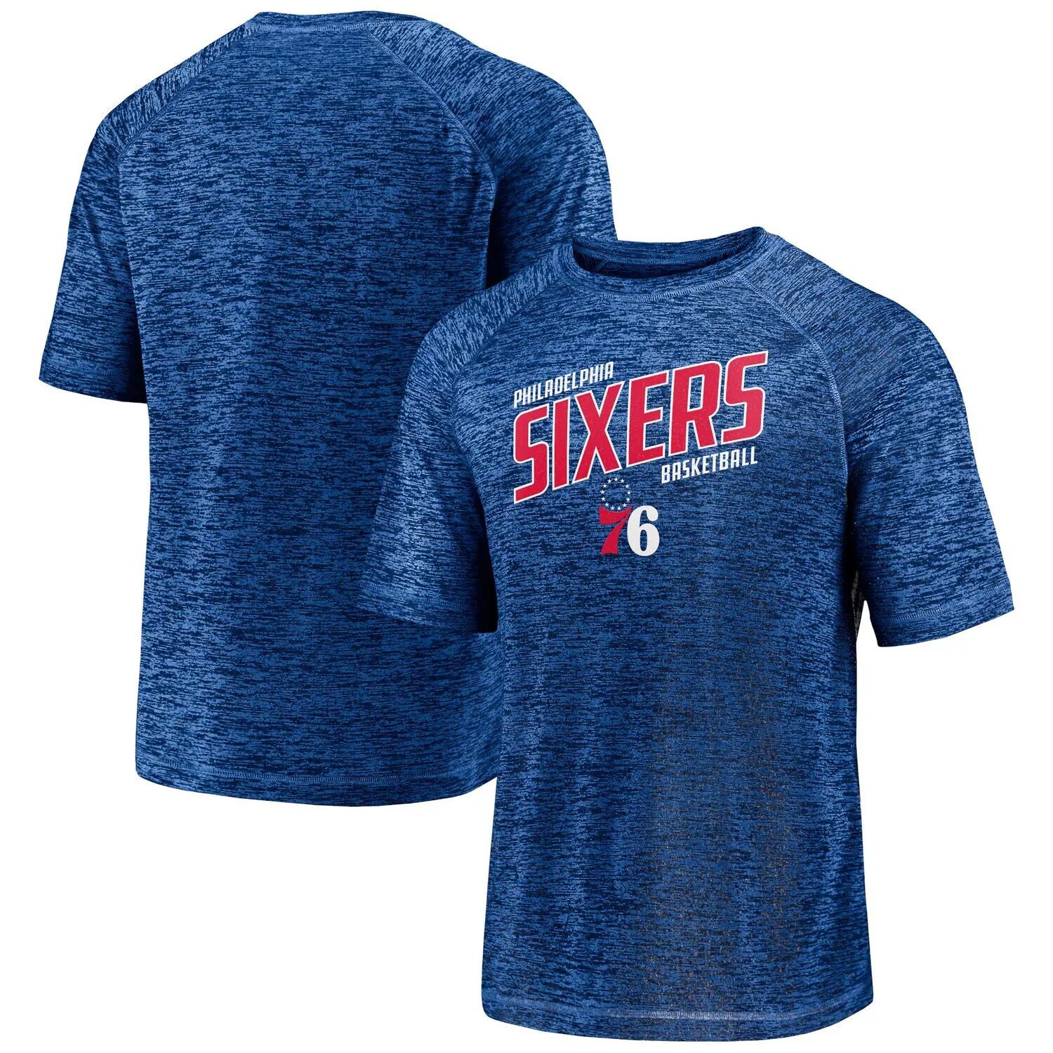 

Мужская фирменная футболка реглан Royal Philadelphia 76ers Core Space Dye Fanatics