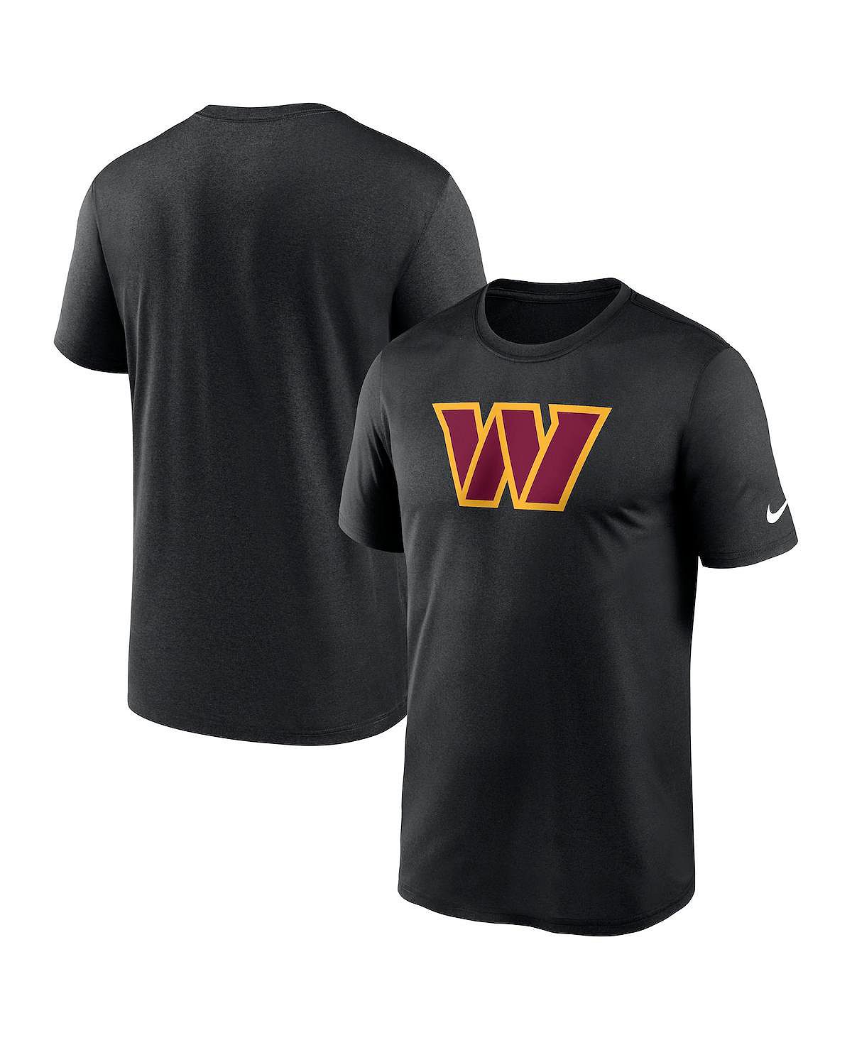 Мужская черная футболка с логотипом Washington Commanders Legend Performance Nike