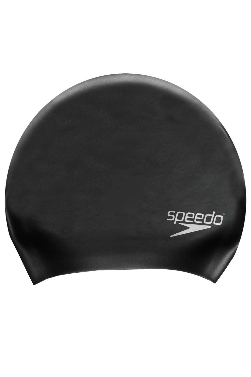 Силиконовая шапочка для плавания с длинными волосами Speedo, черный очень большая шапочка для плавания для девочек с длинными волосами водонепроницаемая силиконовая шапочка для плавания очень большая шапо