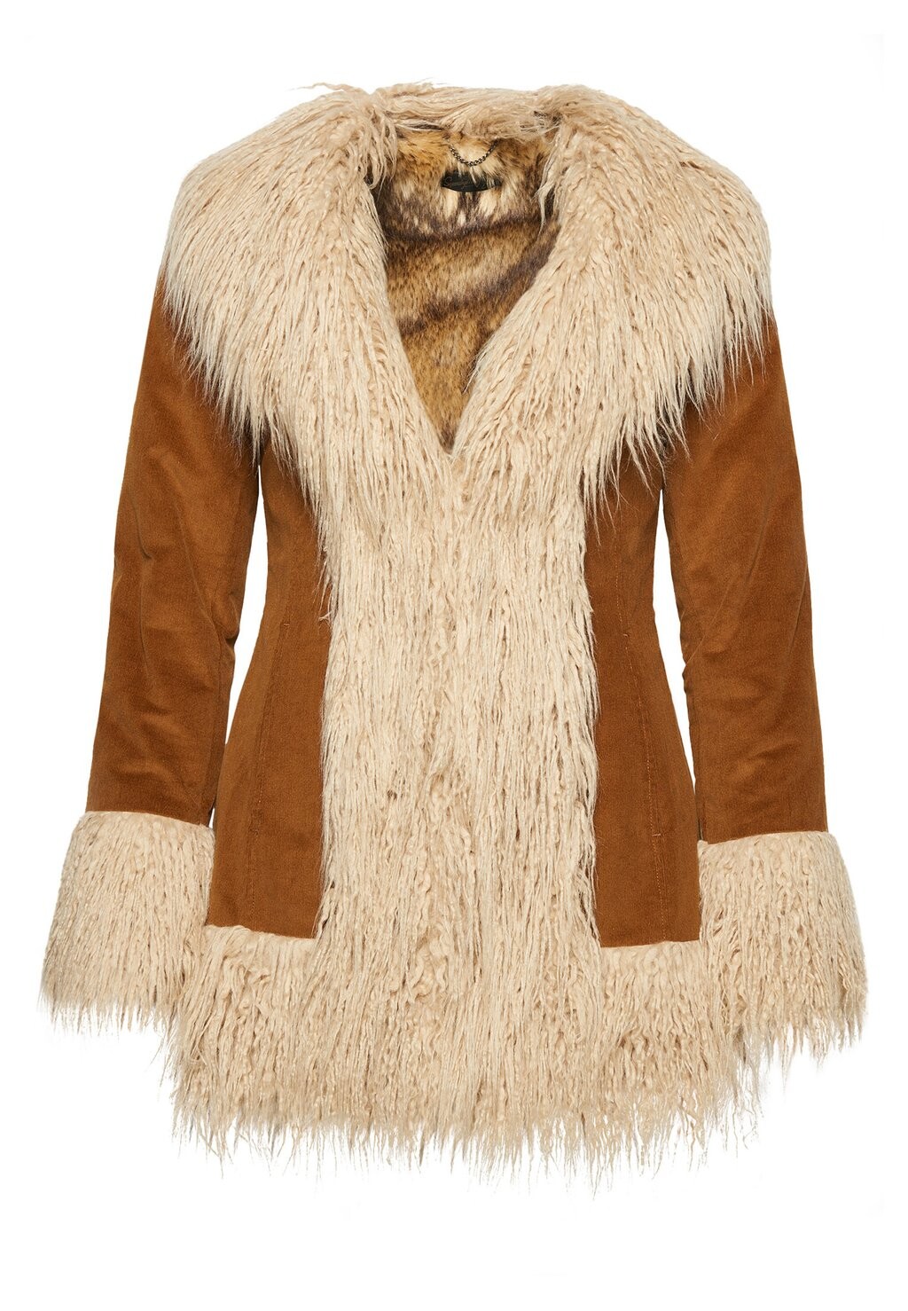 

Зимнее пальто Superdry AFGHAN, цвет denim co tobacco brown
